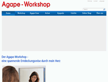 Tablet Screenshot of agape-workshop.net